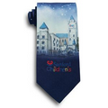 Four Color Process Custom Polyester Tie
